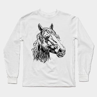 Horse For Girls Lovely Horses shirt For Boys Long Sleeve T-Shirt